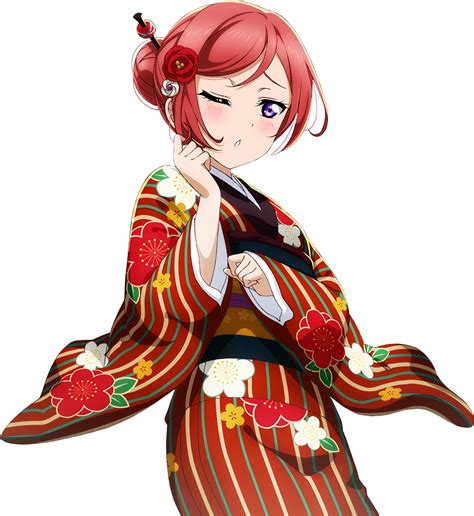 Download Animated Characterin Traditional Kimono