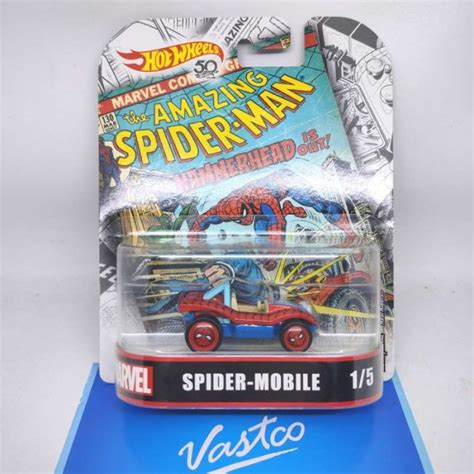 Jual Hot Wheels Marvel Spiderman Spider Mobile Hotwheels Retro Spider