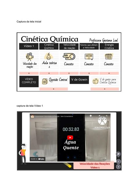 Sequência Didática Cinética Química Profa Geovana Leal Rahmeier PDF