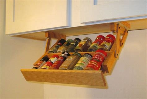 2 Tiered Under-Cabinet Spice Rack - Cool way to store your spices - The ...