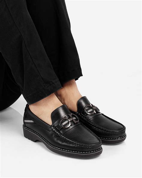 Mocasines Negros En Cuero Elegantes Para Hombre Beluar