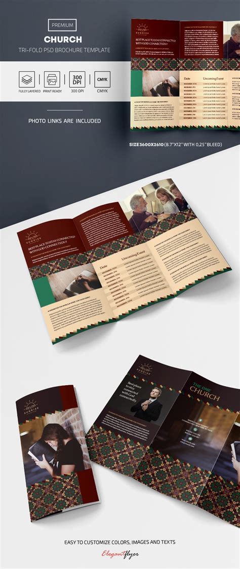 Church Tri Fold Brochure 10028749 By Elegantflyer