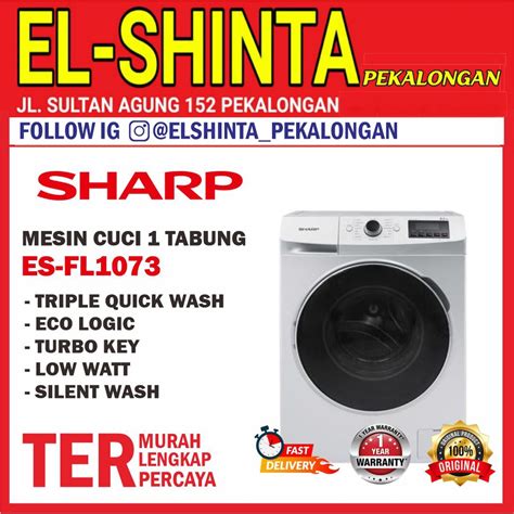 Jual Mesin Cuci Sharp Kg Front Loading Series Es Fl W Share Icon