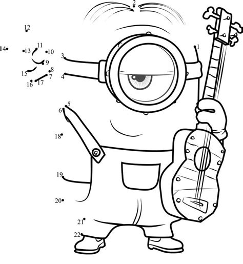 Minion Dot To Dot Printables