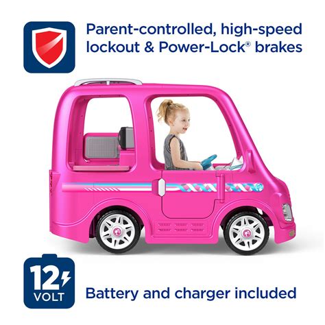 Power Wheels Barbie Dream Camper Battery Powered Ride On Vehicle