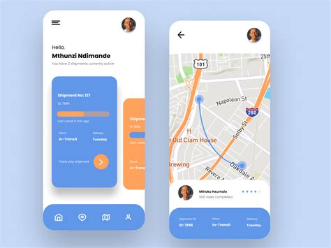Tracking App Ui Concept By Mthokozisi Nxumalo Blackware Design On