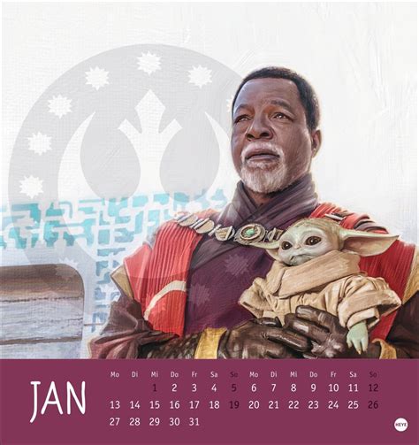 Kalender The Mandalorian Postkartenkalender 2025 Online Kaufen