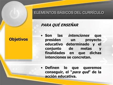 Elementos Del Curriculum Ppt