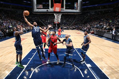 Timberwolves Wrap Wolves Blowout Blazers Win 5th Straight