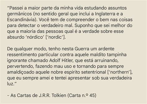 Projeto Tolkien On Twitter Em Suas Cartas Tolkien Sempre Deixou