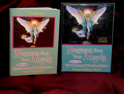 Two Books On Angels Sitting Next To Each Other With The Title Messages