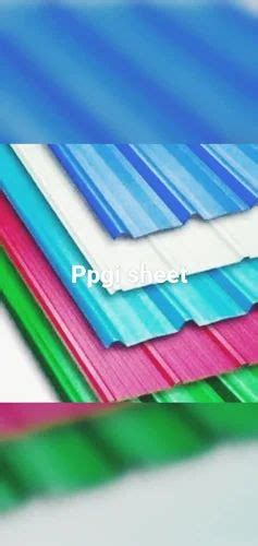 Jindal Coated Ppgi Corrugated Roofing Sheets Thickness 0 50 Mm At Rs