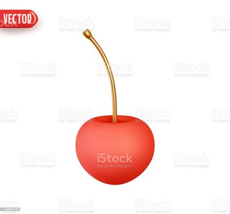 Vector 3d Icon Red Cherry Berry Stock Illustration Download Image Now