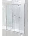 Lakes Classic Silver Semi Frame Less Double Slider Door Mm Lkv Ds