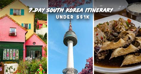 7-Day First Timer's South Korea Itinerary Under S$1k incl. Day Trips ...