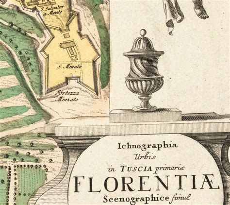 Old Map of Florence Firenze 1731 Vintage Map Wall Map Print - VINTAGE ...