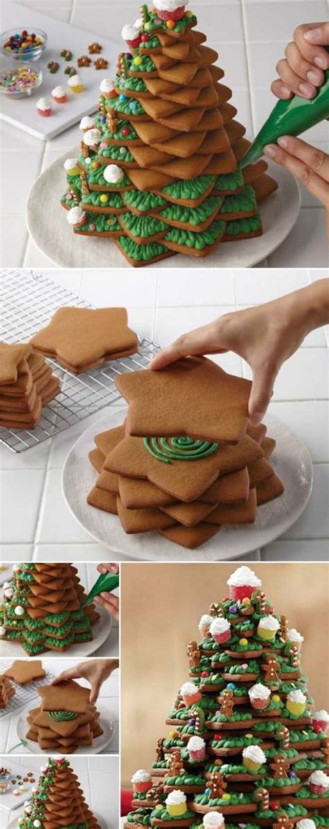 70 DIY Ideas of Simple Christmas Cookies | Christmas tree food ...