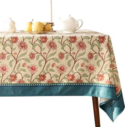 Amazon Patdrea Designer Beige Tablecloth For Rectangle Tables