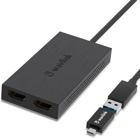 1x Usb 30 To Dual Hdmi Adapter 4k 30hz