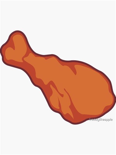 Chicken Wing Sticker For Sale By Freddylikeapple Wings Drawing Chicken Wings Creative Drawing