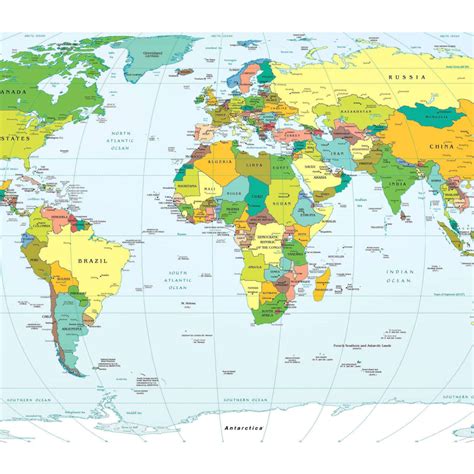 Décrypter 95 imagen carte du monde avec les oceans fr thptnganamst