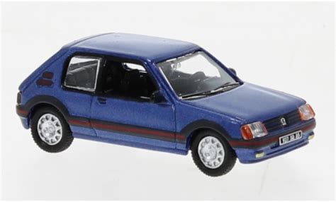 Coche Miniatura Peugeot 205 1 87 Norev GTI 1 9 Metallise Azul 1990