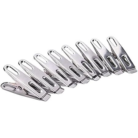 Vrct Stainless Steel Multipurpose Sturdy Clothes Hanging Clips Clothes