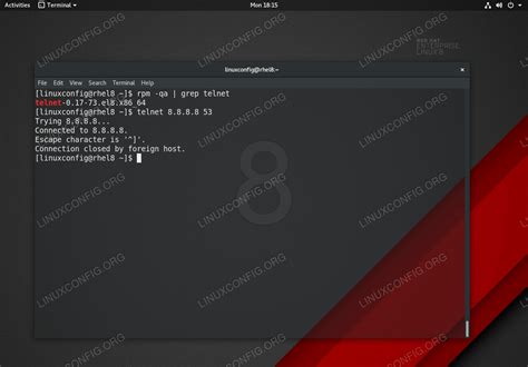 How To Install Telnet Command In RHEL 8 CentOS 8 LinuxConfig Org