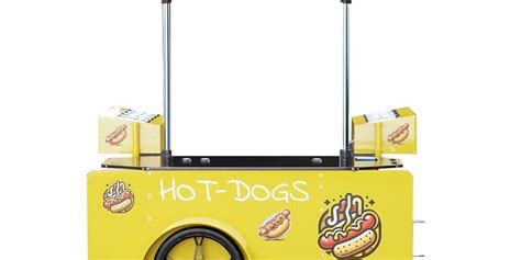 Yellow Hot Dog Cart Design Portable Hot Dog Cart Mall Kiosks Food