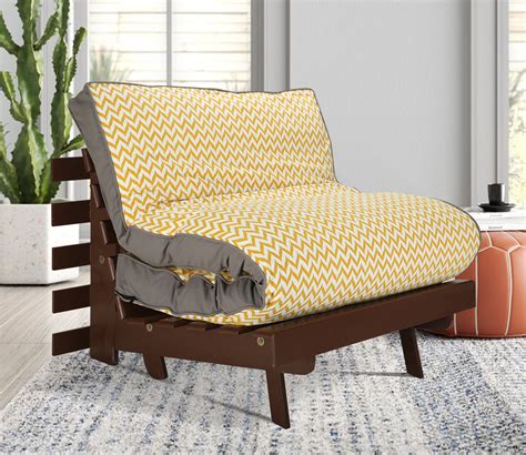 Buy Lyra Engineered Wood Futon Sofa Cum Bed With Mattress Grey Upholstery Online In India At