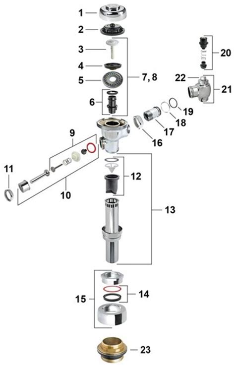 Sloan Flush Valve Parts Diagram