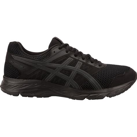 Asics Gel Contend 5 Mens Running Shoes Triple Black Sportitude