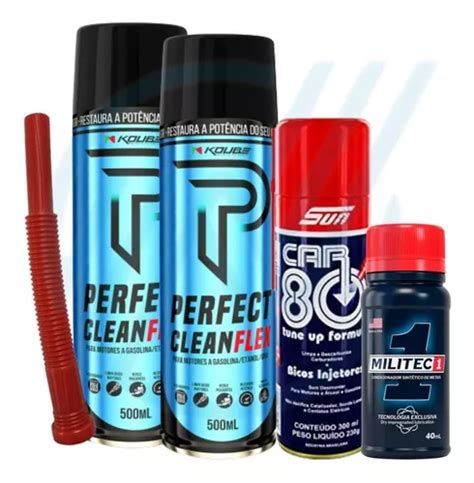 Kit Perfect Clean Koube Descarbonizante Car Militec Frete Gr Tis