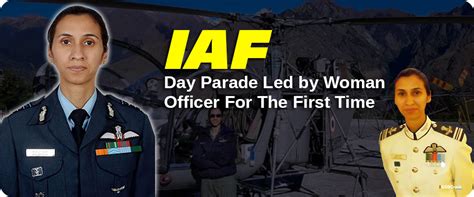 IAF Day Parade Led by Woman Officer For The First Time