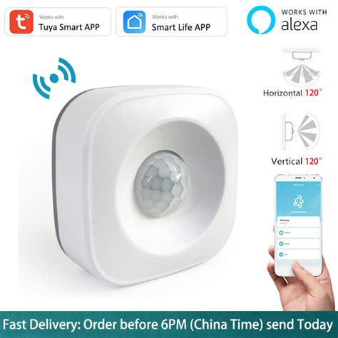 New Tuya Motion Pir Sensor Detector Movement Wifi Sensor Smart Life App Wireless Home Security