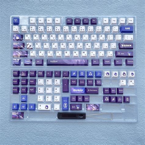 133 Phím Raiden Shogun Keycaps Cherry Profile Genshin Impact Beelzebul