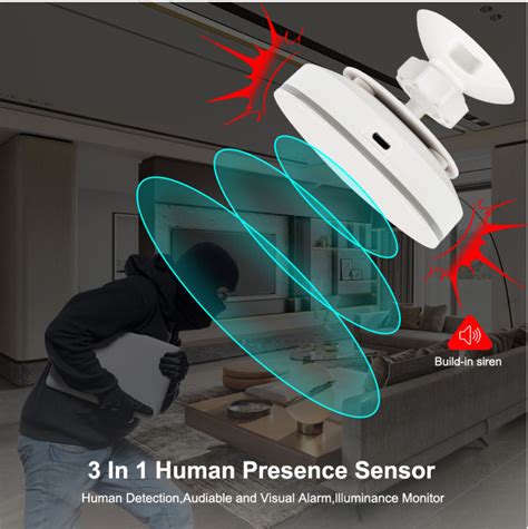 G Zigbee Mmwave Human Presence Sensor Tuya Wifi Siren Motion Detector