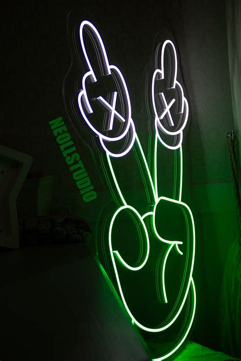 KAWS FUCK LED Neon Sign Custom Neon Neon Light Etsy