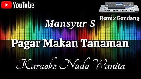 Mansyur S Pagar Makan Tanaman Remix Gondang Karaoke Nada Wanita