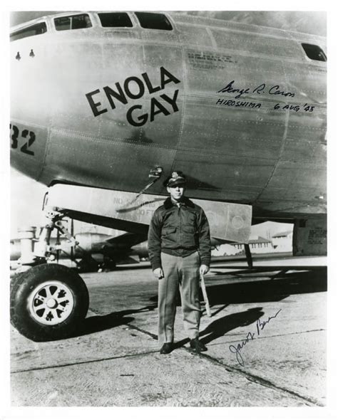 Enola Gay Crew Autographed Signed Photograph Co Signed By Enola Gay