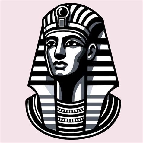 Premium Vector Egyptian Pharaohs Head Silhouette Illustration Vector