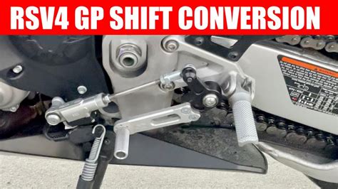 Aprilia Rsv Gp Shift Conversion Kit Tutorial Avoid Expensive