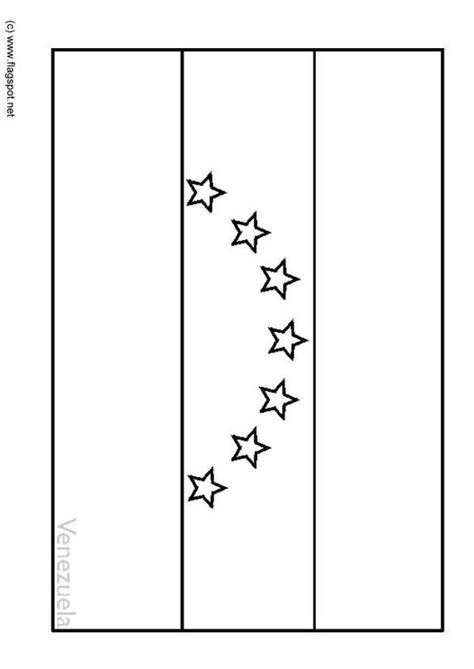 Coloring Page Flag Venezuela Free Printables Img