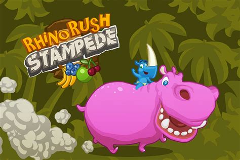 Rhino Rush Stampede - Free Play & No Download | FunnyGames