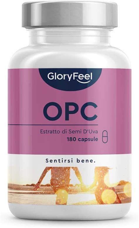 Integratore Opc Estratto Di Semi D Uva Resveratrolo Con Vitamina