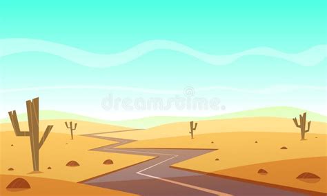 Desert Road Vector Stock Illustrations 5048 Desert Road Vector Stock