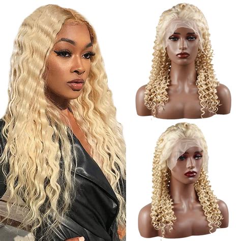 Amazon WavxDivx 613 Wig Honey Blonde Lace Front Wig Human Hair 13x4x1 Lace Front Wigs Human