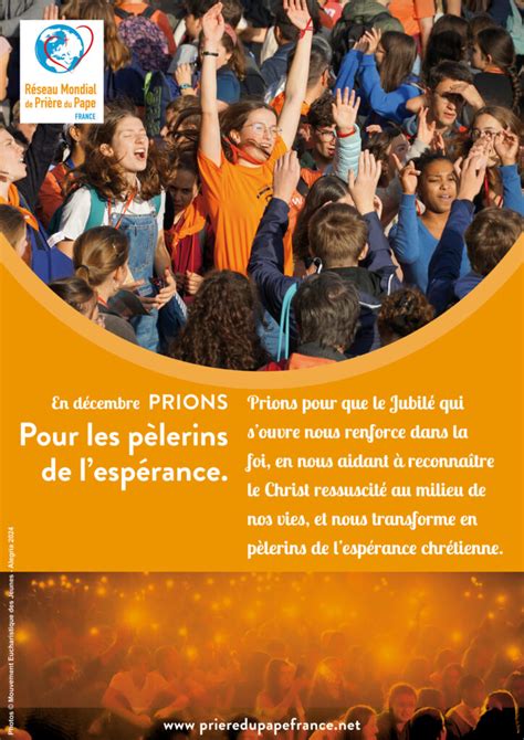 Une Affiche Pour Prier L Intention Du Pape En D Cembre R Seau Mondial