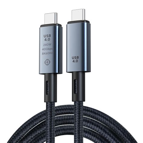 Type C 240w Fast Charging Cable 40gbps High Speed Transfer 8k 60hz Video Display Cable Usb4