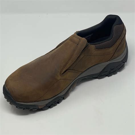 Merrell Moab Adventure Moc Mens 12 W Wide Brown Leath Gem